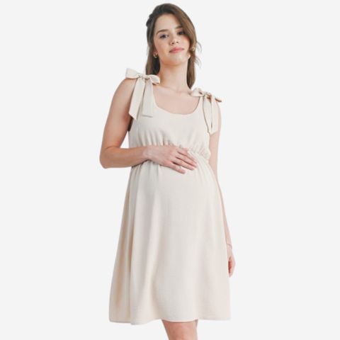 Vestido corto con nudos
