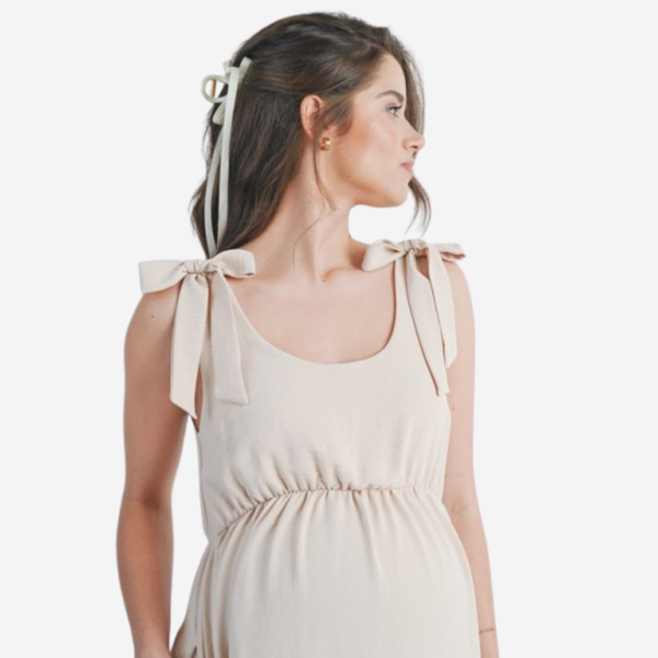 Vestido corto con nudos