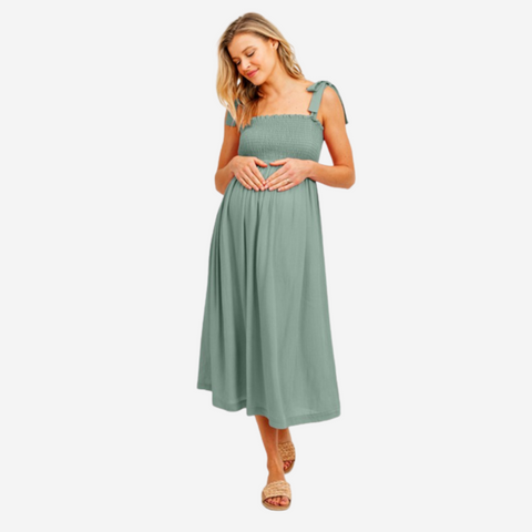 Vestido de maternidad midi