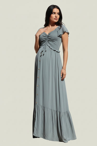 VESTIDO MAXI DE MATERNIDAD