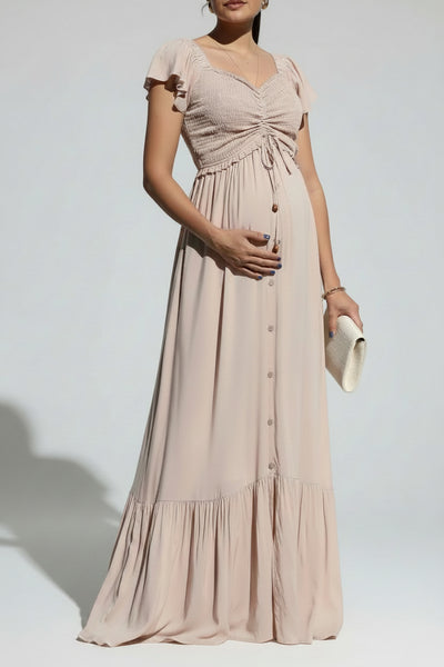 VESTIDO MAXI DE MATERNIDA