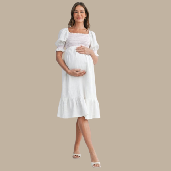 VESTIDO MIDI MANGA PUFF