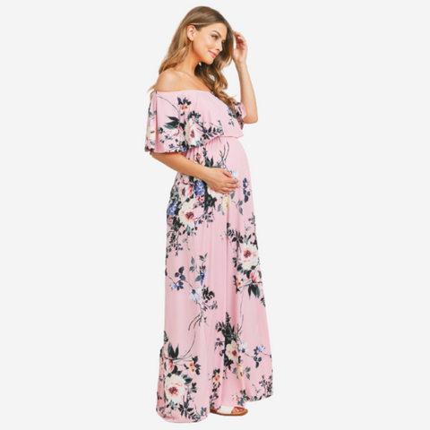 Vestido Off Shoulder Largo