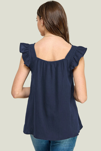 TOP RUFFLED