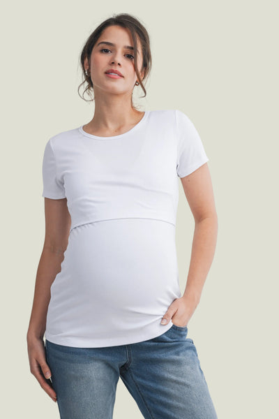 CAMISETA DE LACTANCIA MANGA CORTA