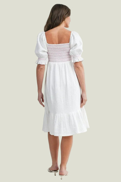 VESTIDO MIDI MANGA PUFF