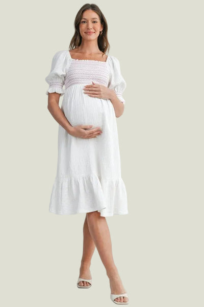 VESTIDO MIDI MANGA PUFF