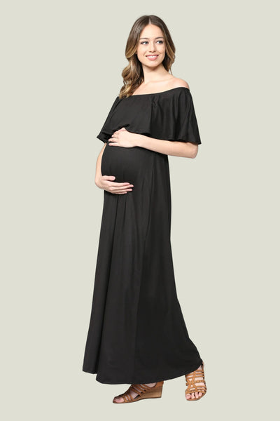 VESTIDO LARGO OFF SHOULDER