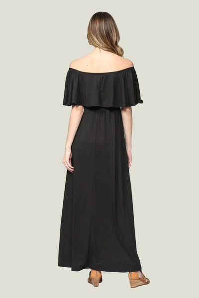 VESTIDO LARGO OFF SHOULDER