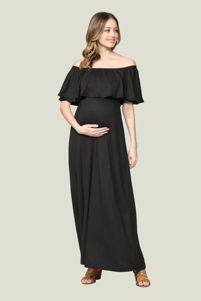 VESTIDO LARGO OFF SHOULDER