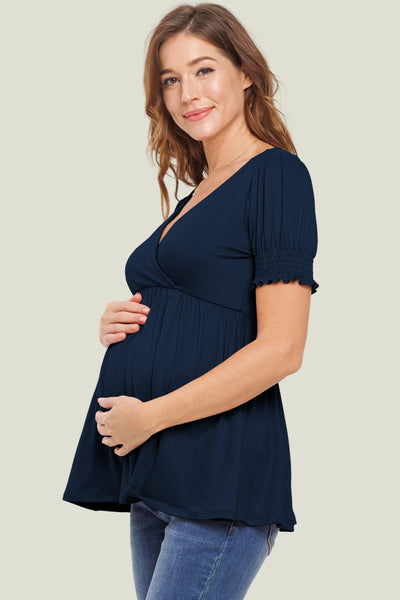 TOP DE MATERNIDAD CRUZADO