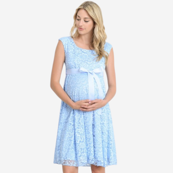 Vestido de encaje sin mangas