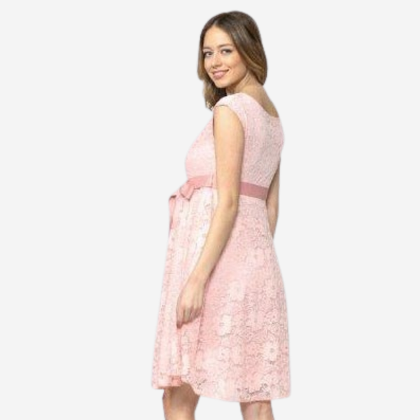 Vestido de encaje sin mangas