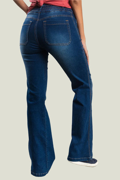 JEANS MATERNO CON BOLSILLOS TRENZA
