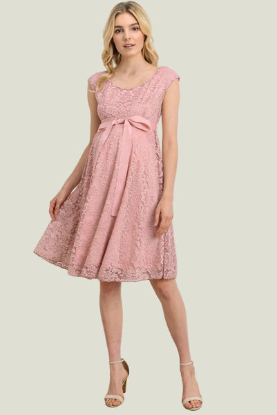 VESTIDO DE ENCAJE SIN MANGA