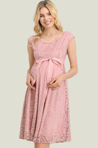 VESTIDO DE ENCAJE SIN MANGA