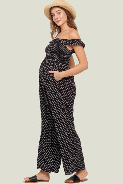 JUMPSUIT DE MATERNIDAD OFF SHOULDER