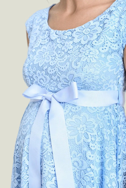 VESTIDO DE ENCAJE SIN MANGA