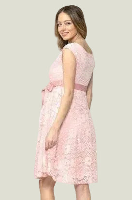 VESTIDO DE ENCAJE SIN MANGA