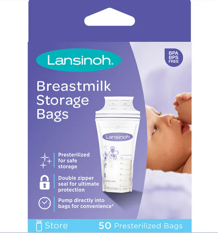 Bolsitas de almacenaje de lecha materna Lansinoh 50unds