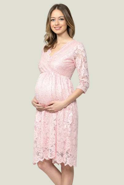 VESTIDO DE ENCAJE M 3/4