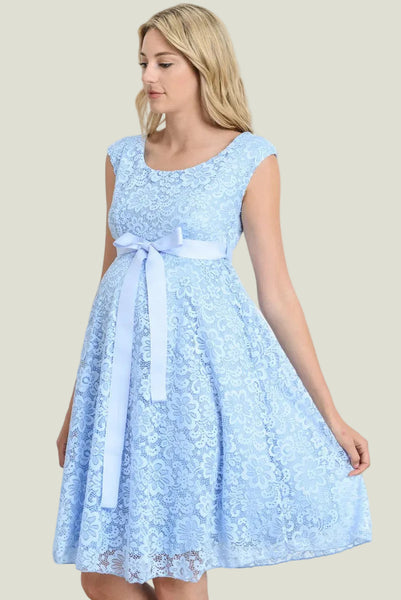 VESTIDO DE ENCAJE SIN MANGA