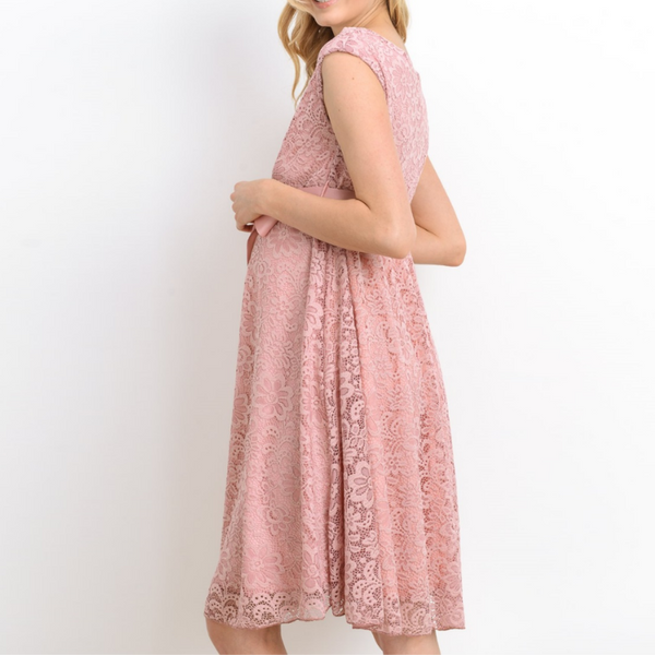 Vestido de encaje sin mangas