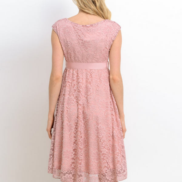 Vestido de encaje sin mangas