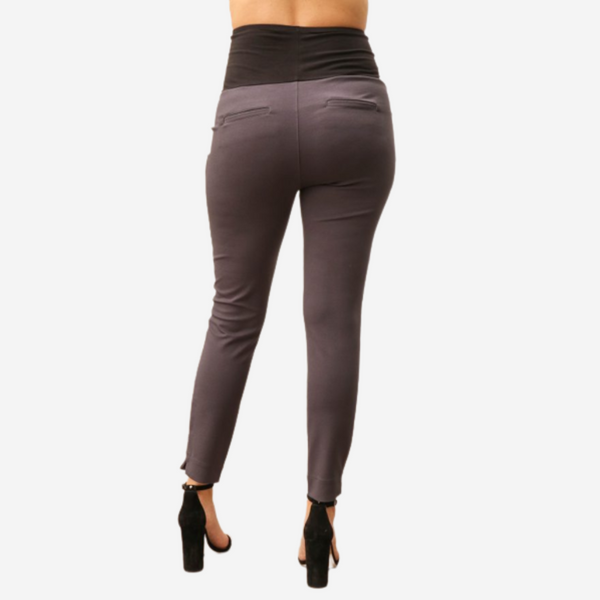 Pantalón Recto Gris