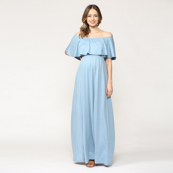 Vestido Largo Off Shoulder