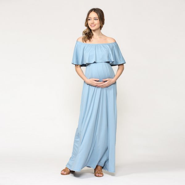 Vestido Largo Off Shoulder