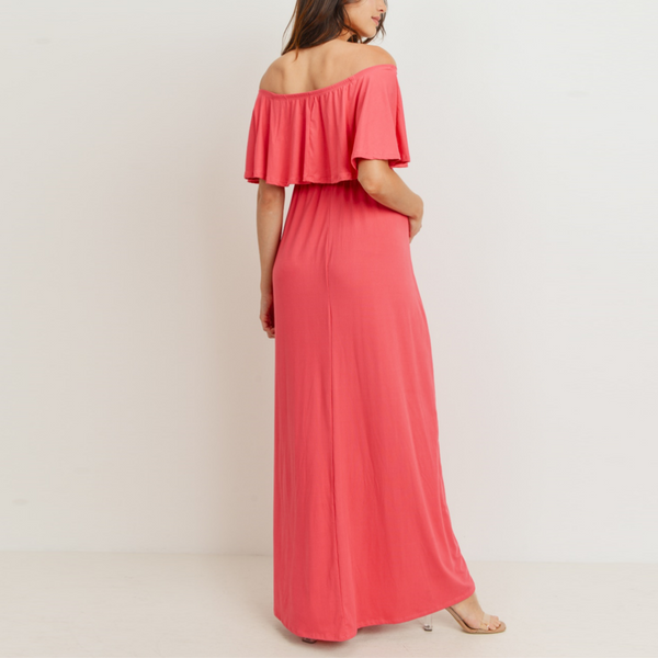Vestido Largo Off Shoulder
